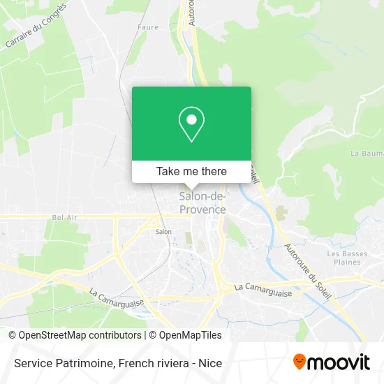 Service Patrimoine map