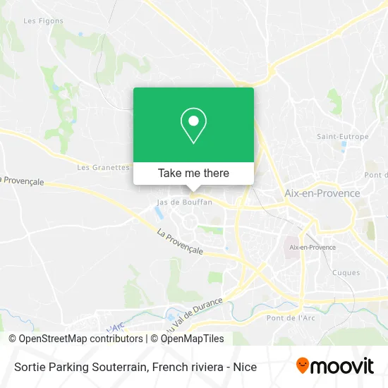 Sortie Parking Souterrain map