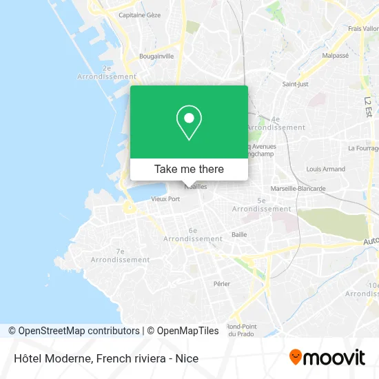 Hôtel Moderne map