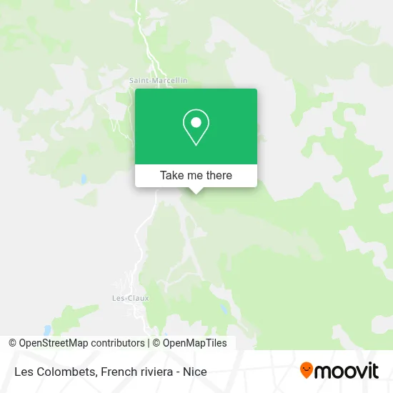 Les Colombets map