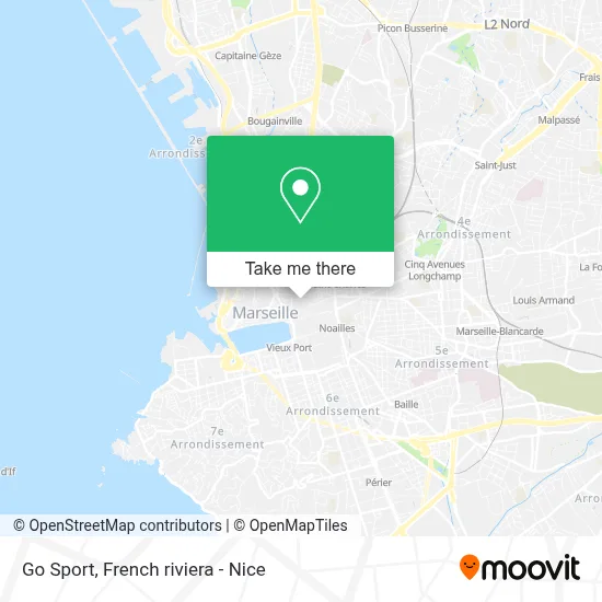Go Sport map