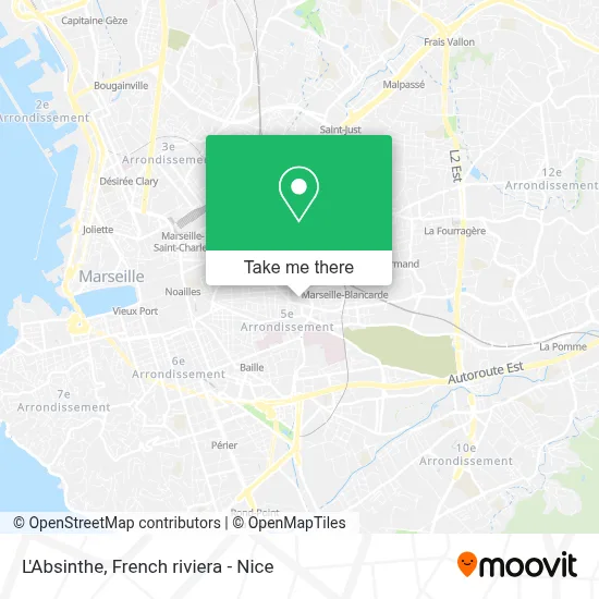L'Absinthe map