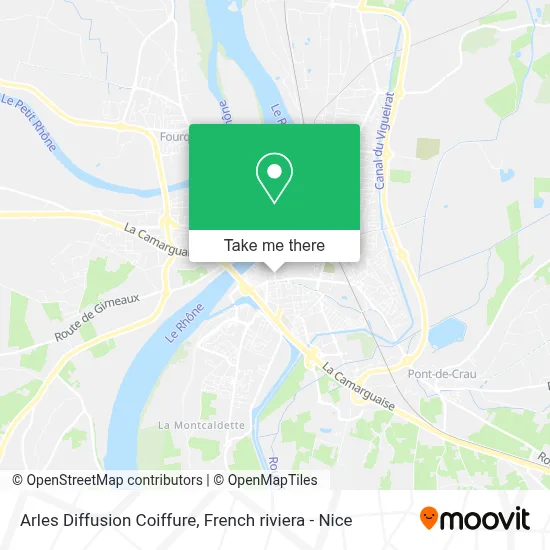 Arles Diffusion Coiffure map