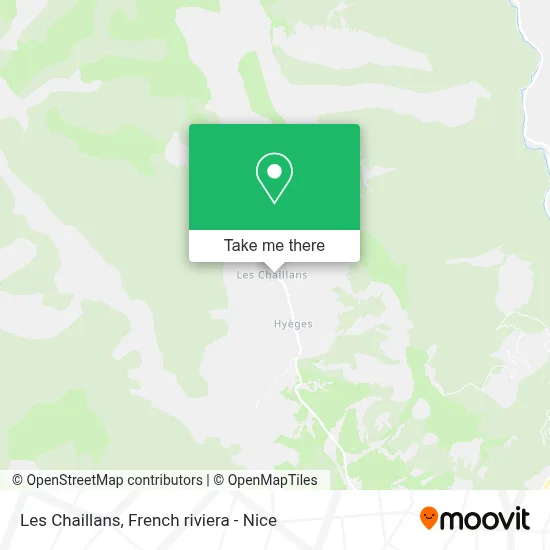 Les Chaillans map