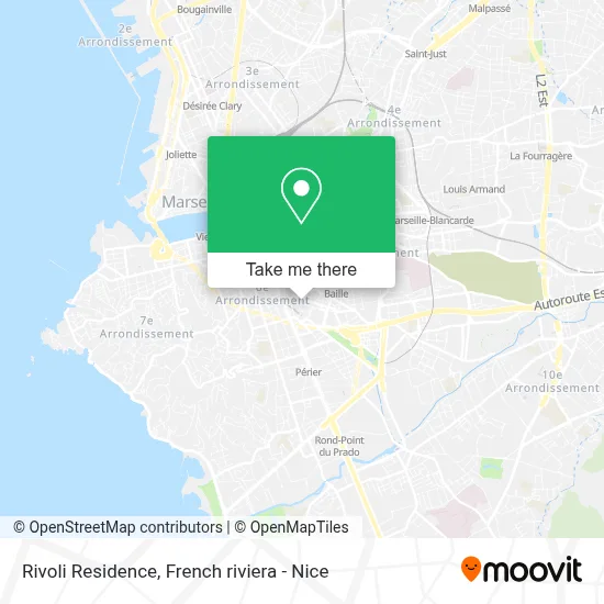 Résidence Rivoli map