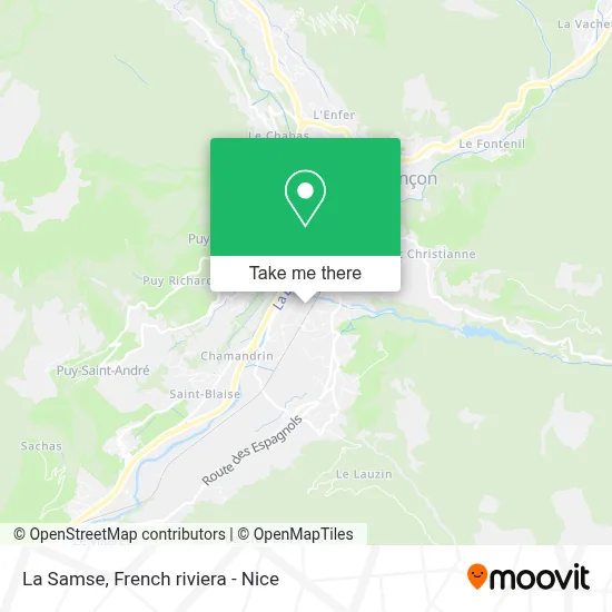 La Samse map