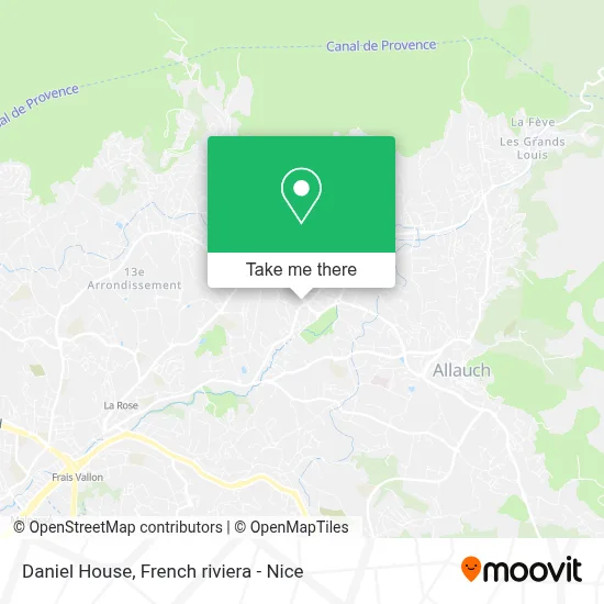 Maison Daniel map