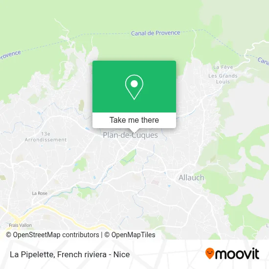 La Pipelette map