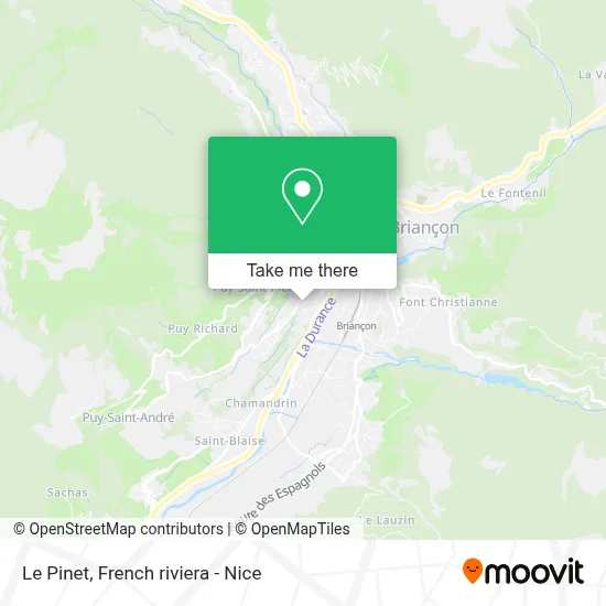 Le Pinet map