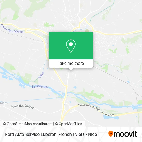 Ford Auto Service Luberon map