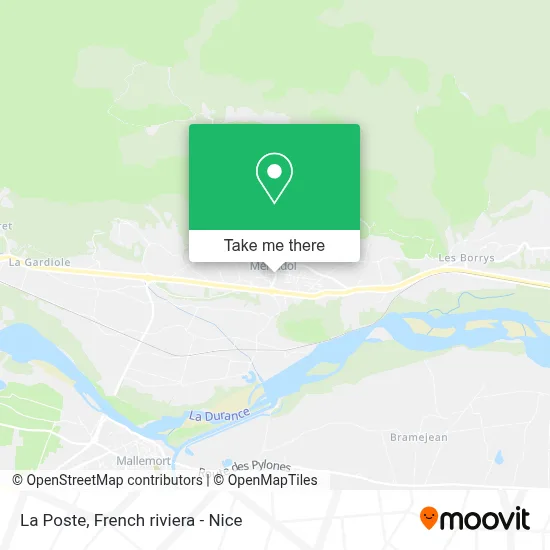 La Poste map