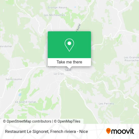 Restaurant Le Signoret map
