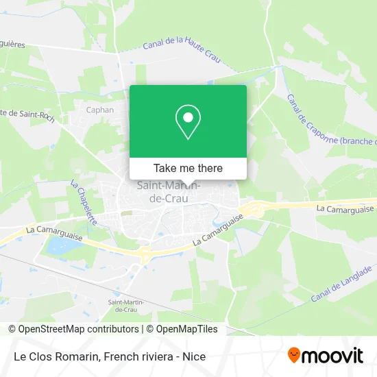 Le Clos Romarin map