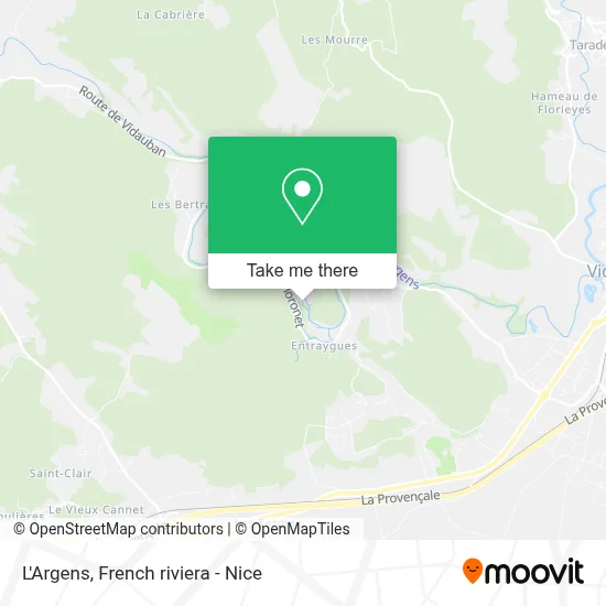 L'Argens map
