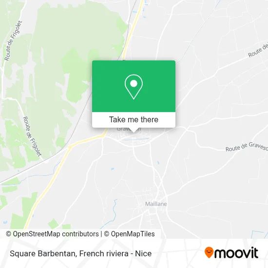 Square Barbentan map
