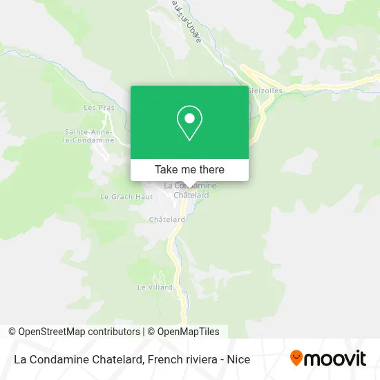 La Condamine Chatelard map