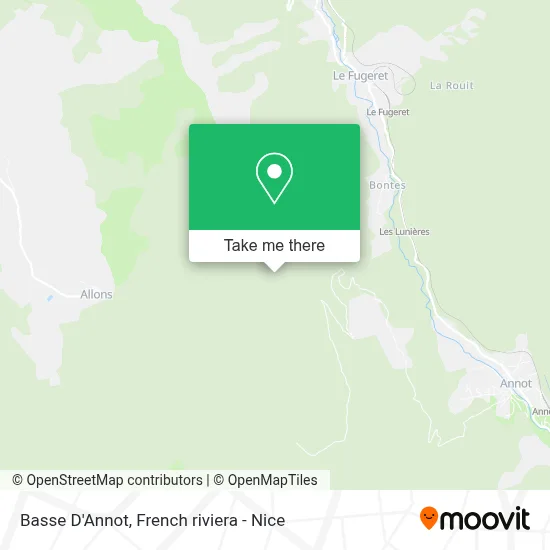 Basse D'Annot map