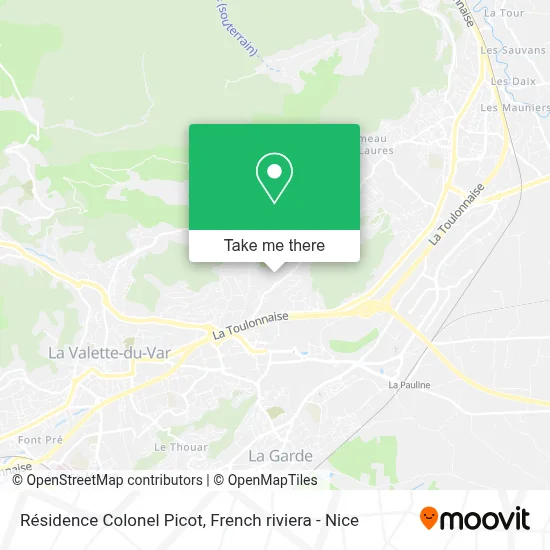 Mapa Résidence Colonel Picot