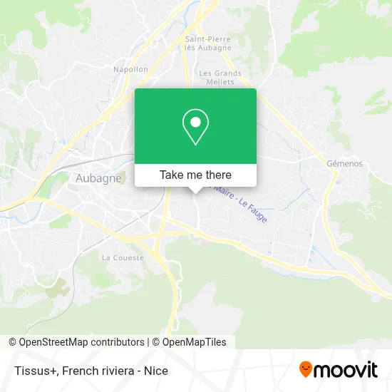 Tissus+ map