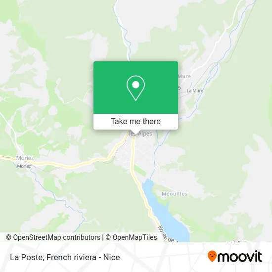 La Poste map