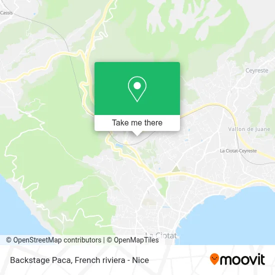 Backstage Paca map