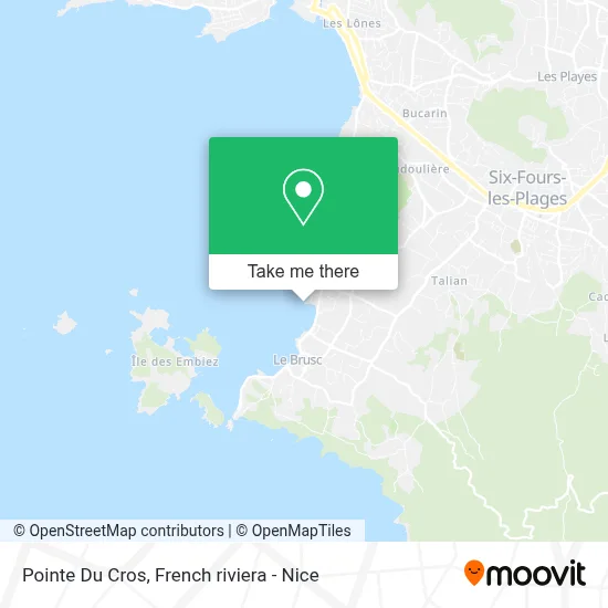 Pointe Du Cros map