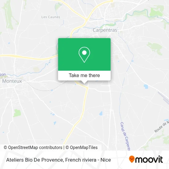 Ateliers Bio De Provence map