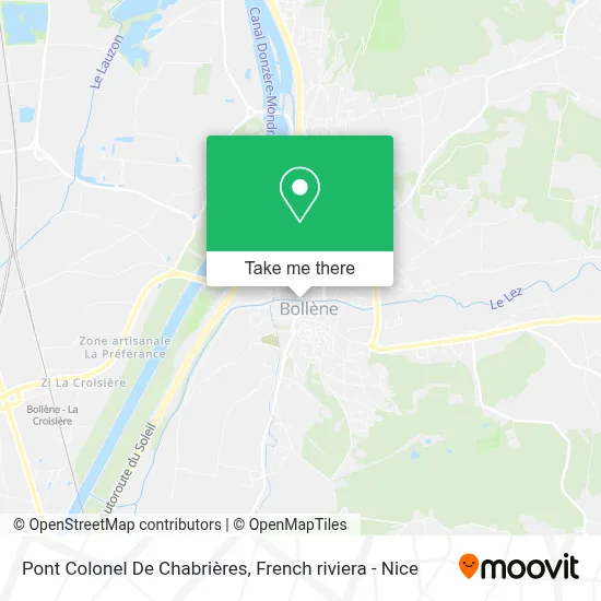 Pont Colonel De Chabrières map