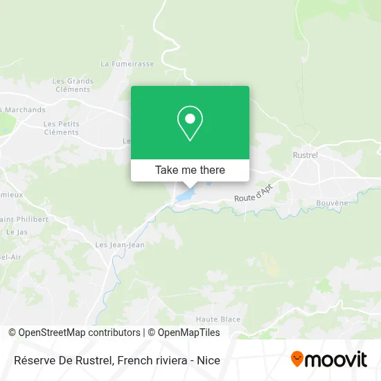 Mapa Réserve De Rustrel