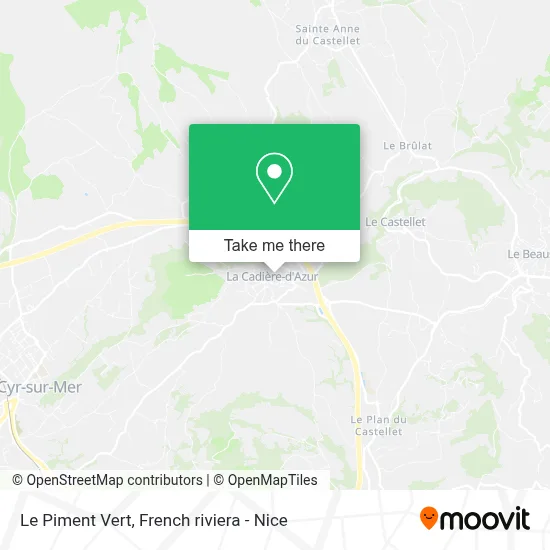 Le Piment Vert map