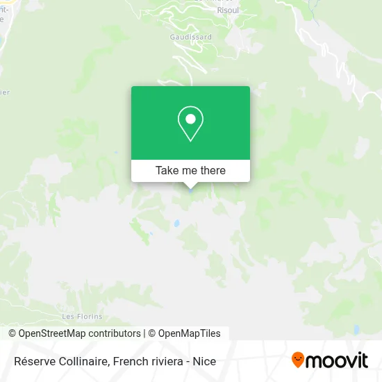 Réserve Collinaire map