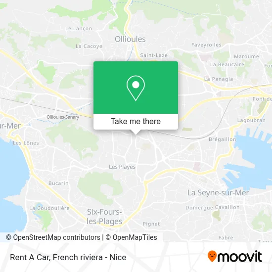 Mapa Rent A Car