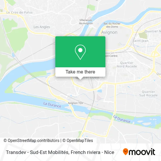 Transdev - Sud-Est Mobilités map