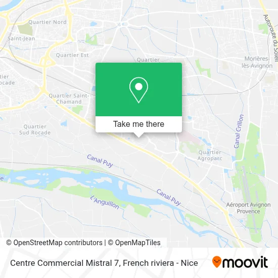 Centre Commercial Mistral 7 map