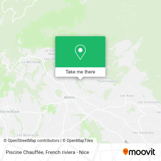 Piscine Chauffée map