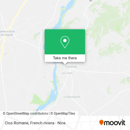 Clos Romane map