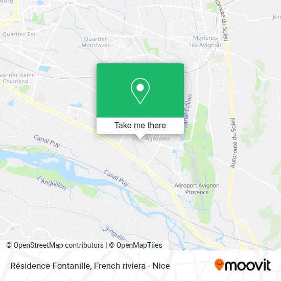 Résidence Fontanille map