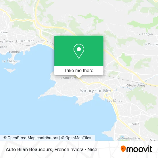 Auto Bilan Beaucours map