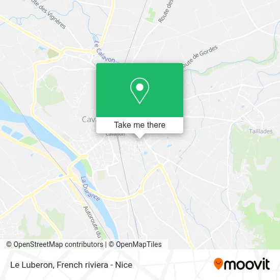 Le Luberon map