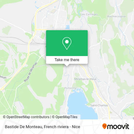 Bastide De Monteau map