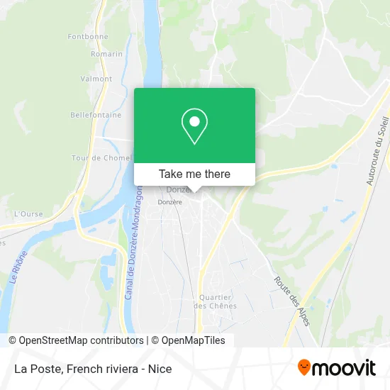 La Poste map