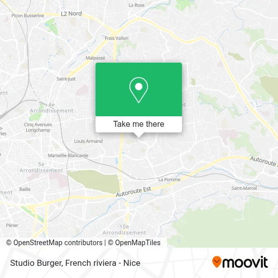 Studio Burger map