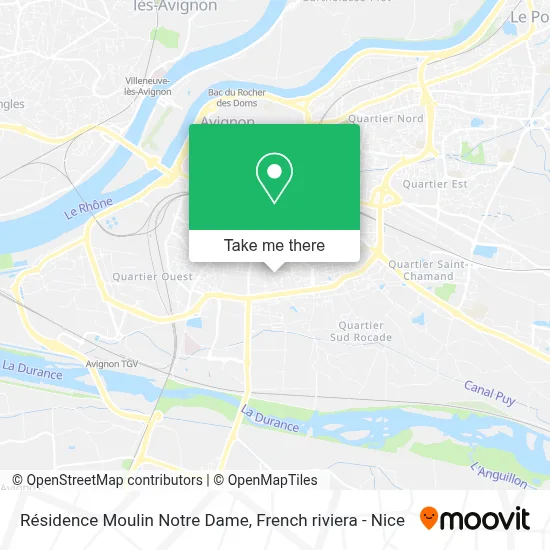 Résidence Moulin Notre Dame map