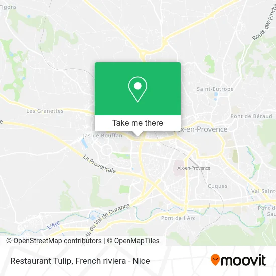 Restaurant Tulip map