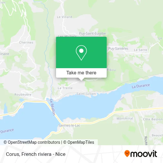 Corus map