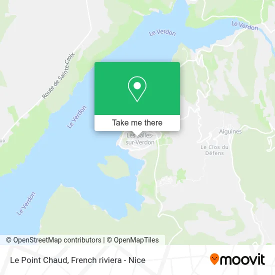 Le Point Chaud map