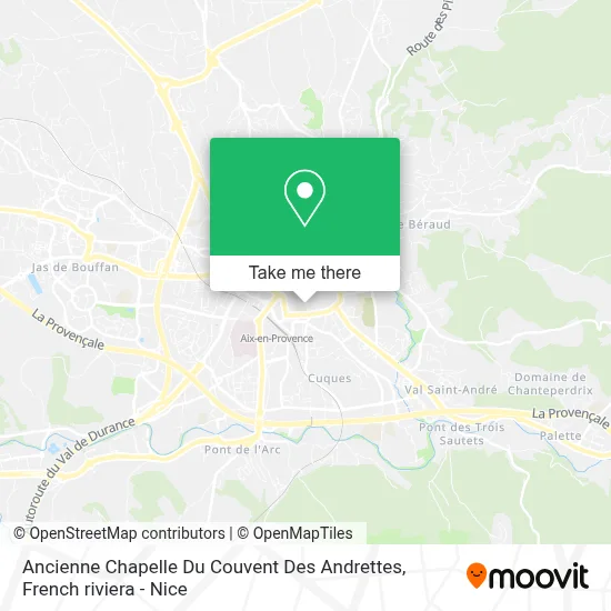Ancienne Chapelle Du Couvent Des Andrettes map