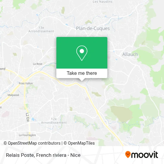Relais Poste map