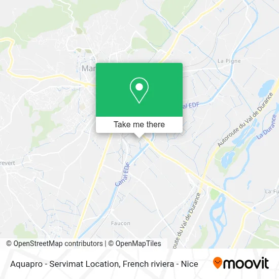 Aquapro - Servimat Location map