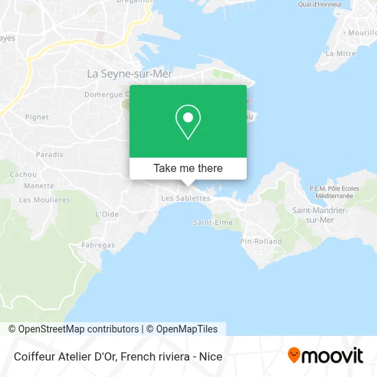 Coiffeur Atelier D'Or map